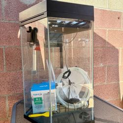 20 Gallon Hexagon aquarium Fish Tank With accessories