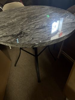 Black Marble Top Dining Table