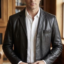 Men’s Lambskin Leather Blazer 40R