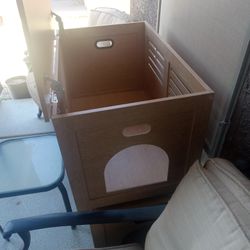 Dog or cat boxes.