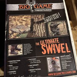Big Game Ultimate Swivel Seat (for Hunting)