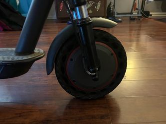 Electric Aovopro Scooter Black with Red Trim