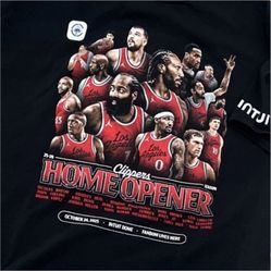 LA Clippers 2025-2026 Home Opener T-Shirt Intuit Dome Inglewood NBA XL 