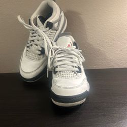 Jordan’s 4 Retro White Cement Kids Shoes 