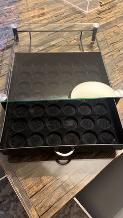 Cajón DecoBros de vidrio para cápsulas Nespresso, artÃculo n.º KT-006-1