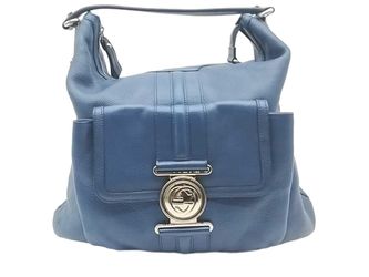 Gucci G Coin Hobo Blue Handbag Jg1125wizmia