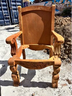 Beautiful hand carved large chair