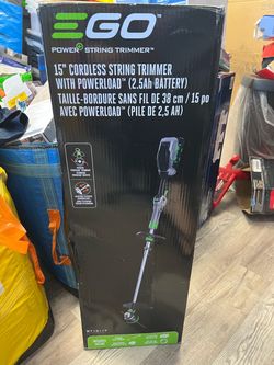 Ego Powerload 56-volt 15-in Telescopic Shaft Battery String Trimmer 2.5 Ah, battery/charger