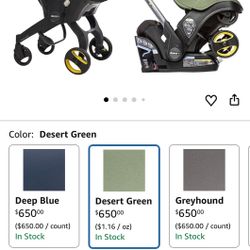 Doona Car Seat & Stroller, Desert Green - All-in-One Travel System