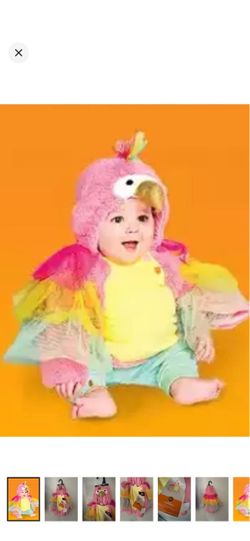 HYDE & EEK Infant Pink Parrot plush Halloween costume size 0-6M