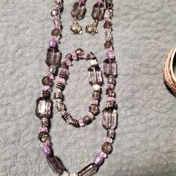 Handmade Necklace , Bracelet,  Earrings 