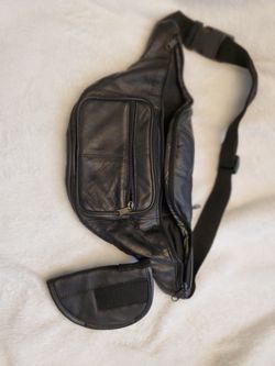 Leather Fanny Pack With Small Holster