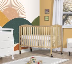 Dream On Me Classic 2 in 1 Convertible Stationary Side Crib, Natural