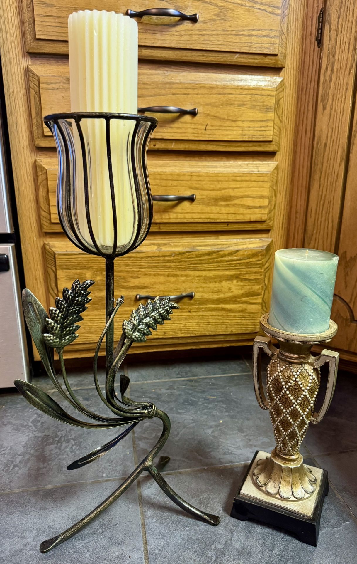 Candle holders With Candles