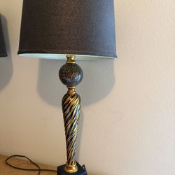 2 Animal Print Lamps