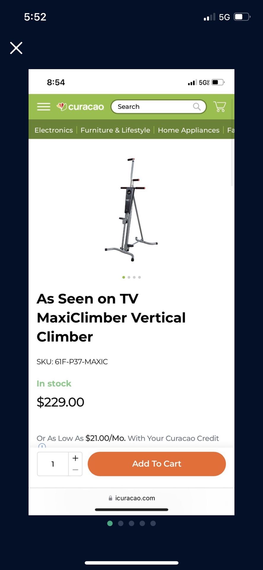 Exercise Equipment Maxi Climber Parts For Sale Maxi Climber Gym - Main Image