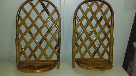 Wood shelves