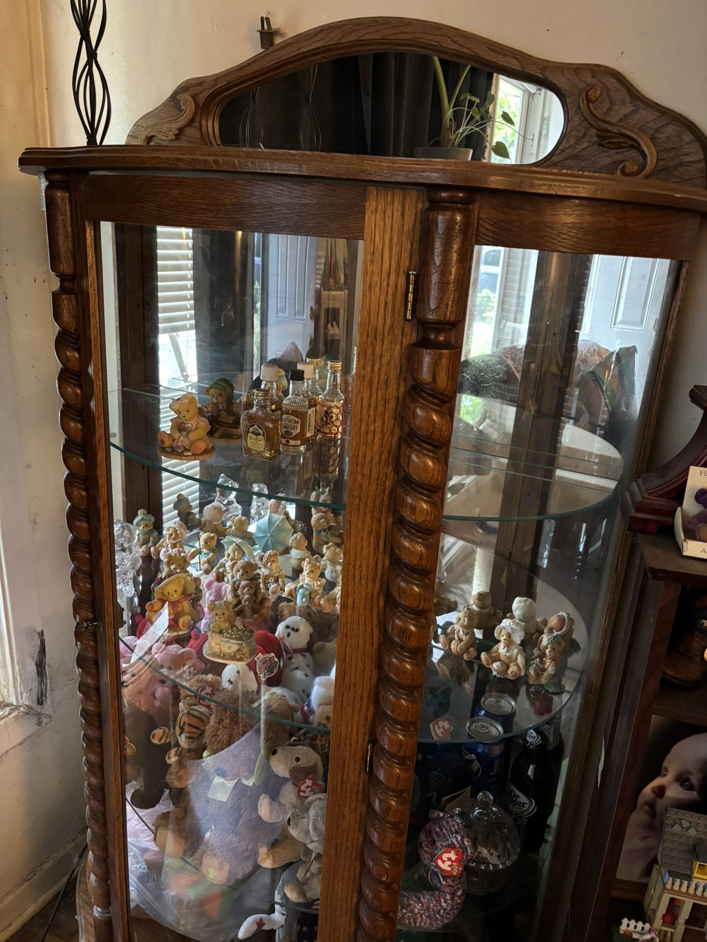 3 Shelf Curio Cabinet