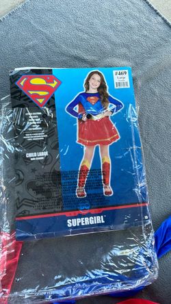 Girls Large supergirl costume