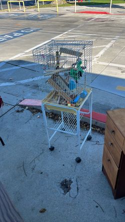 Conure Cage , Carrying Case And Playset