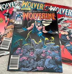 WOLVERINE #1/2/4/5 VINTAGE NEWSSTAND COMICS