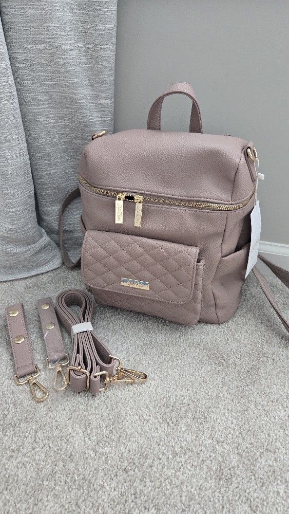 New Luli Bebe Petit Diaper Bag (Nude Rose)