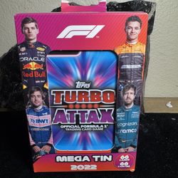 2022 Topps Turbo Attax F1 Mega Tin Factory Sealed – 66 Cards