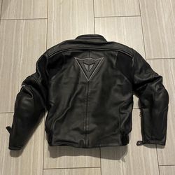 Black Leather Dainese Jacket Limited Edition Motorcycle Jacket