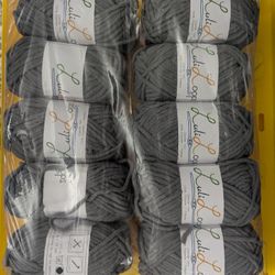 Chenille Yarn - Dark Grey