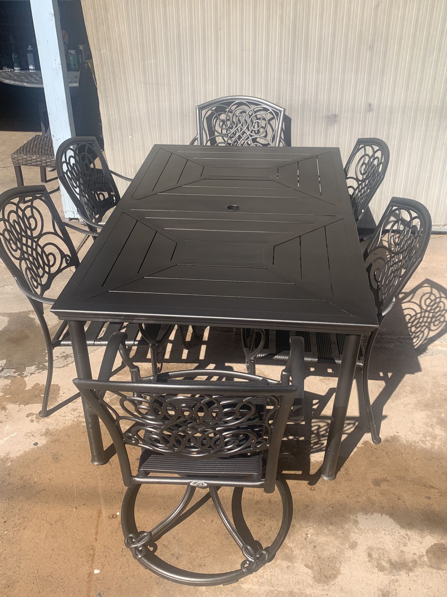 Beautiful Nice Metal Patio Furniture Hampton Bay For Sale