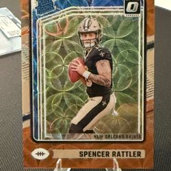 2024 donruss optic football #289 Spencer Rattler Orange Scope Prizm RC #/79
