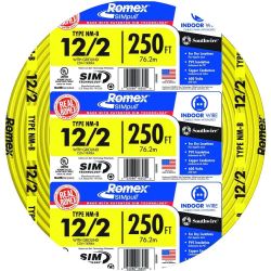 12/2 romex electrical wire rolls $100