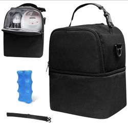 Breast milk Pump Bag Insulated Travel Backpack With 1 Ice Pack For Spectra S1,S2