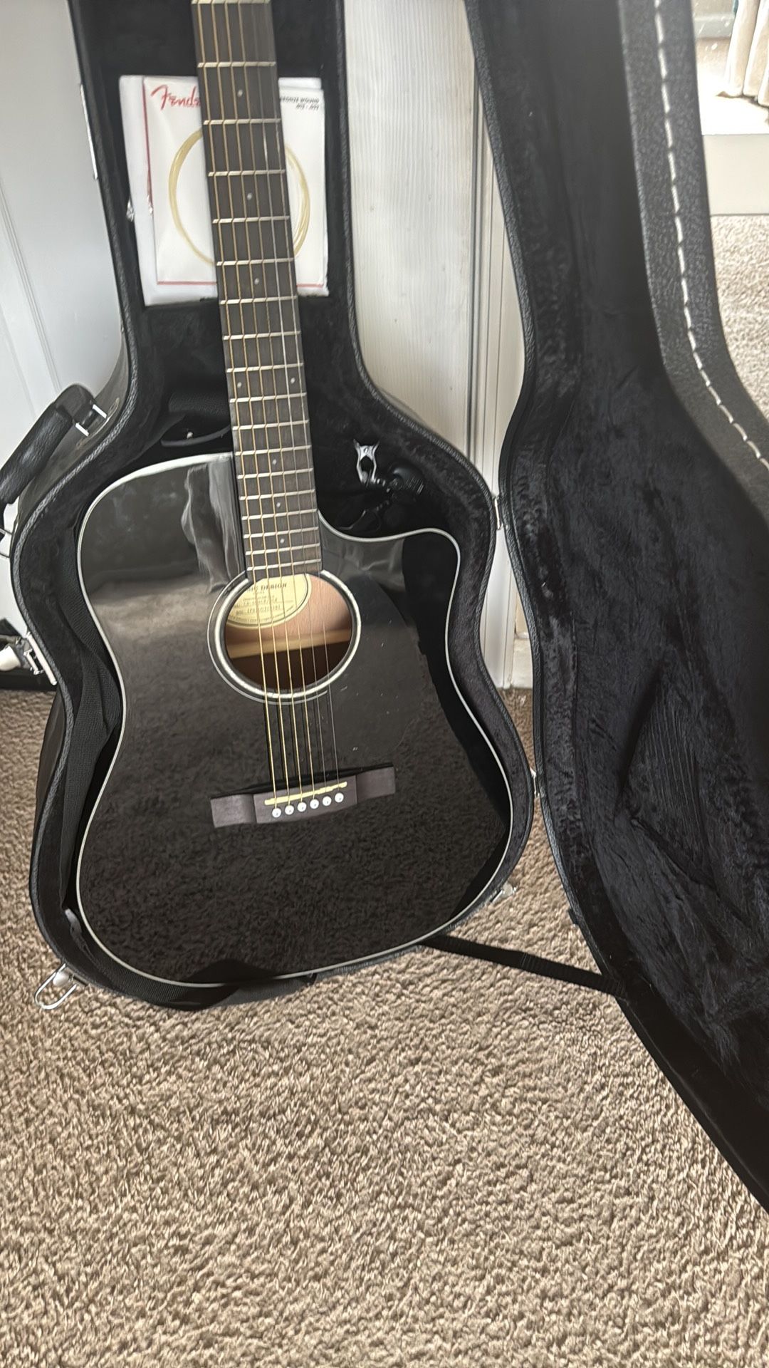 Sleek Black Guitar