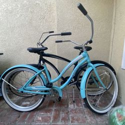 two cruiser bikes