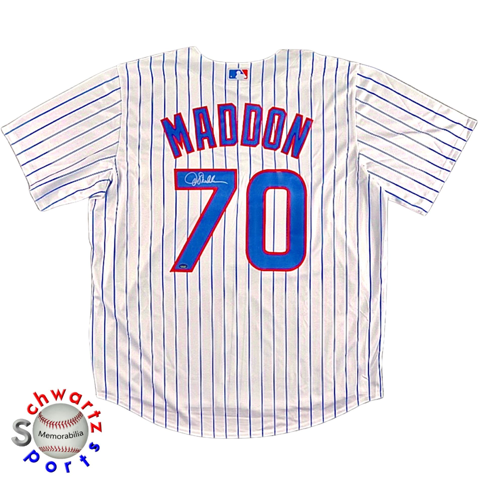 Joe Maddon Chicago Cubs Signed Jersey 2016 World Series Autograph —SCHWARTZ COA