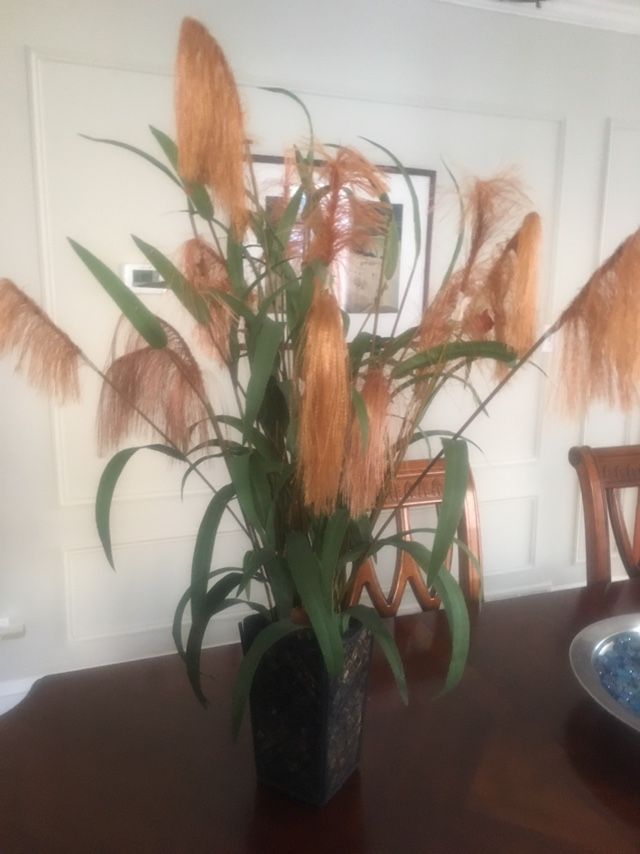 Faux Flowers With Vase