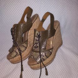 Sam Edelman Laceup Wedges Size 11
