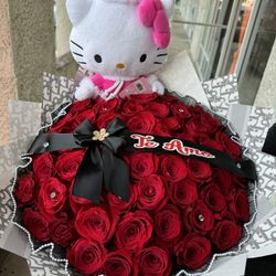 Hello Kitty Ramo Buchon Flower Bouquet 