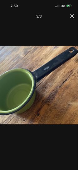 Vintage Enamel Retro Saucepan