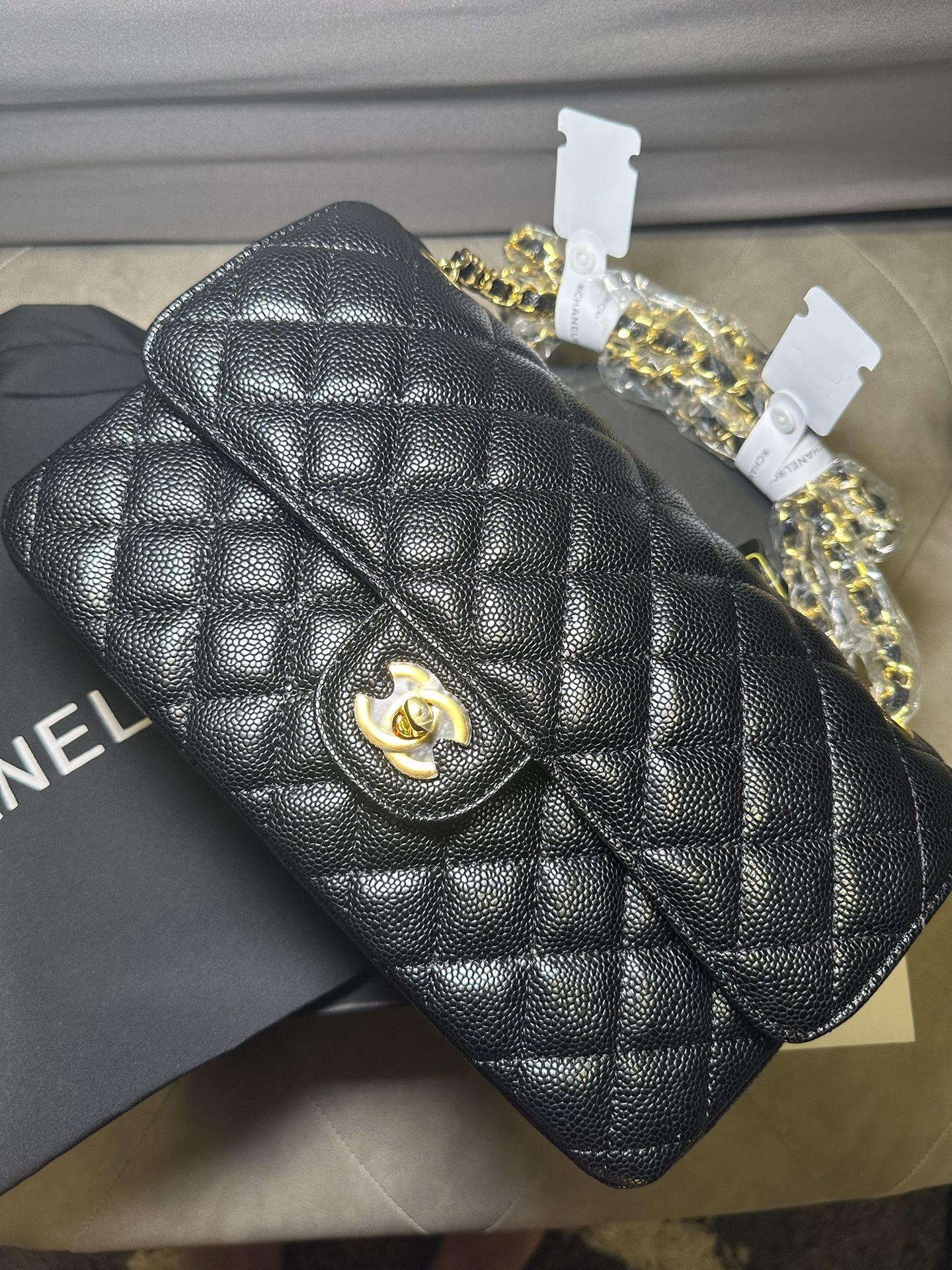 CC Designer Luxury Purse With Box And Cloth Makeup ✅