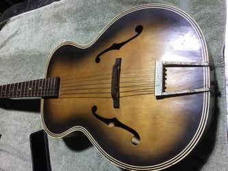 Vintage Harmony Arch Top Guitar Project Hard To Find