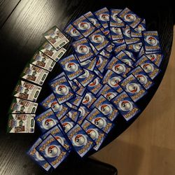 Massive Non Holographic Deck of Destined Rivals Pokemon Cards and 7 Unused TCG Codes
