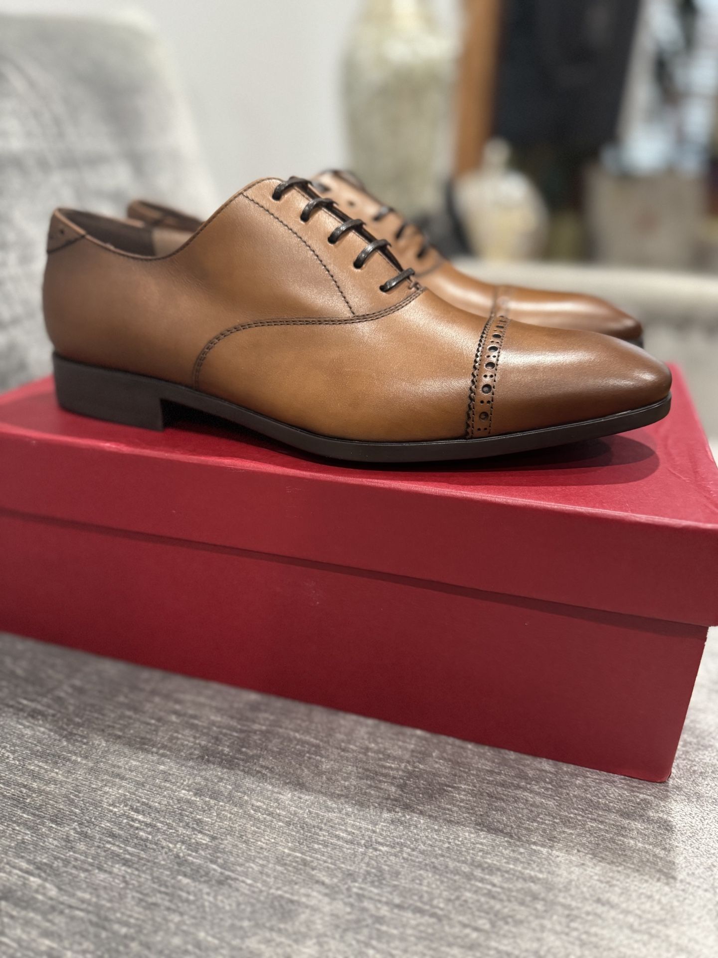 Salvatore Ferragamo Boston (Ambre Calf) Oxford sz. 8E