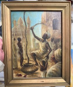 Masterpiece Antique Oriantalist Impressionist Picasso Van gogh Matisse Oil on masonite