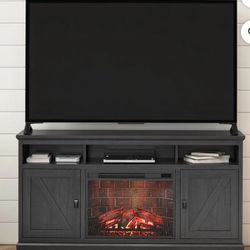 Ameriwood Home Ashton Lane Electric Fireplace TV Stand