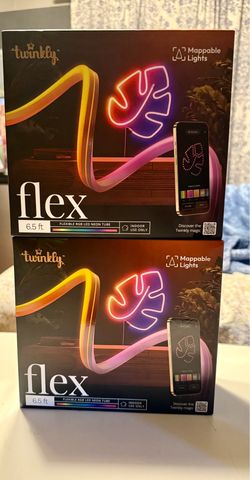 Twinkly Flex 6.5ft App-Controlled Flexible RGB Light Tube LED Lights (7169) NEW!