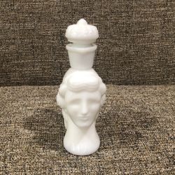 Vintage Avon Milk Glass, "Grecian Pitcher", Skin So Soft Decanter