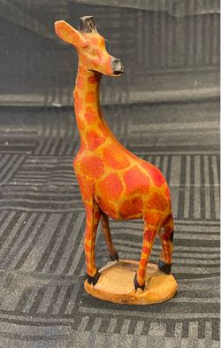 Kenya Hand Carved Wood African Giraffe