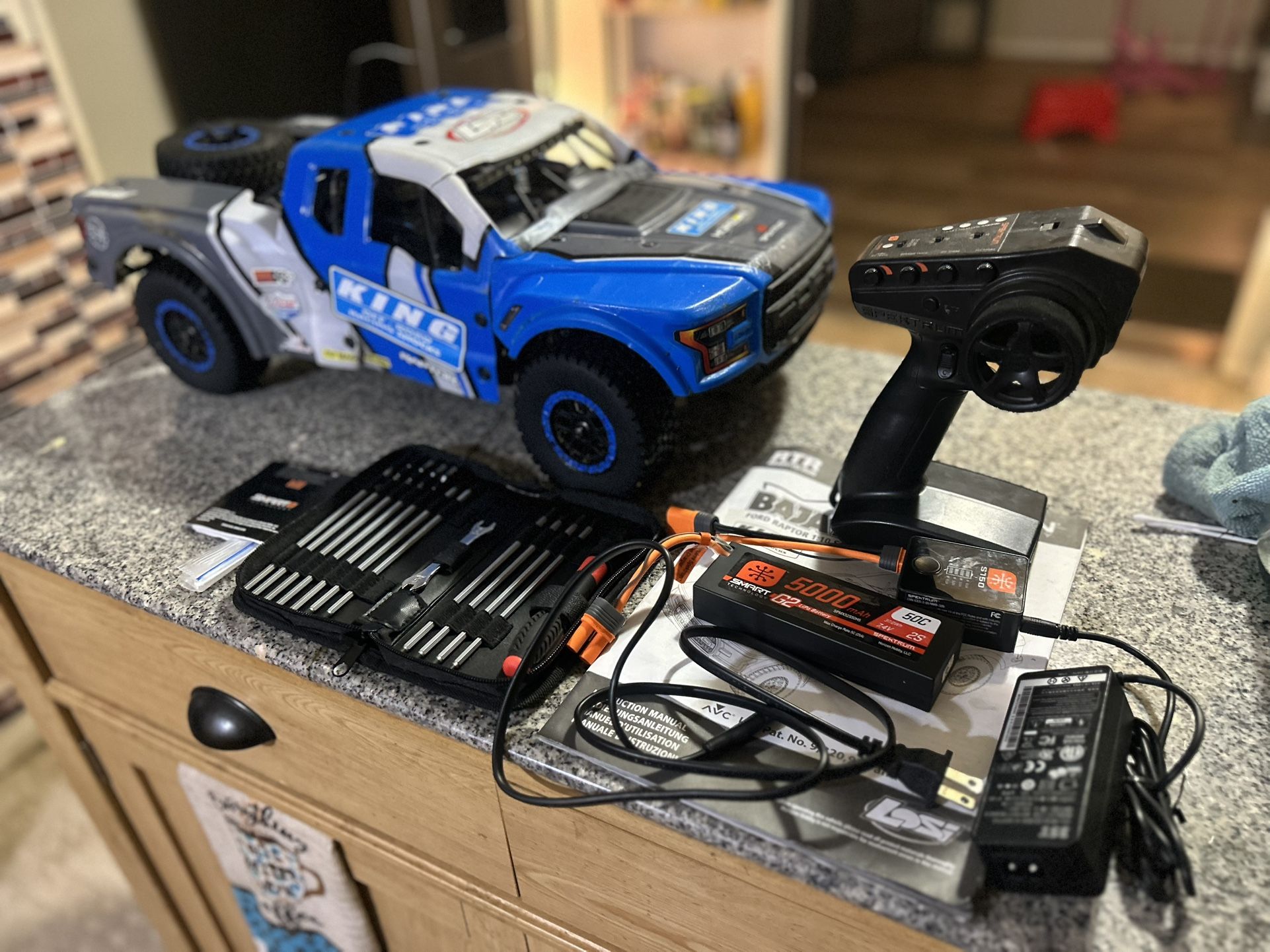 Baja Rey Rc Car W/ Upgraded Battery And Tool Kit